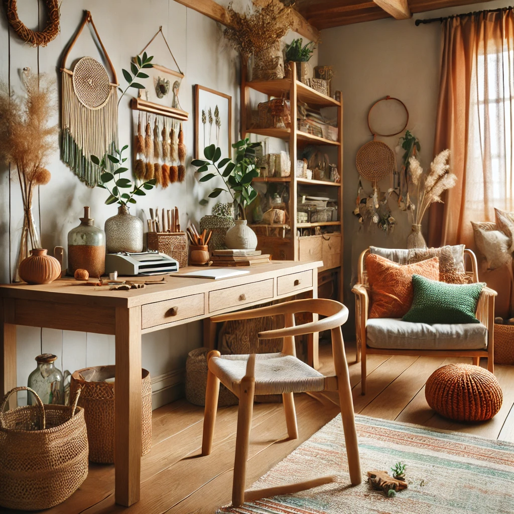Beautiful Boho Home Office
