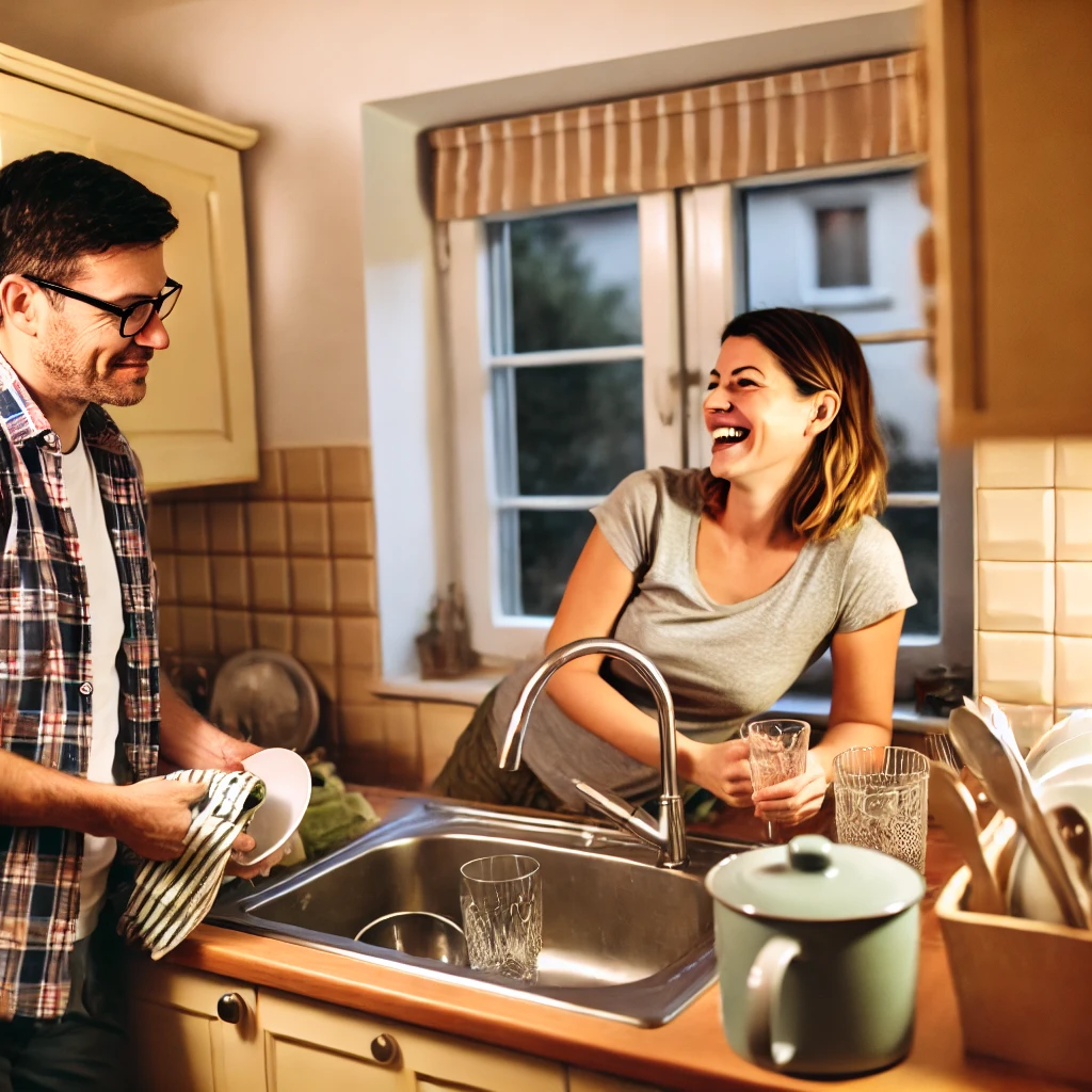 Connecting over household chores
