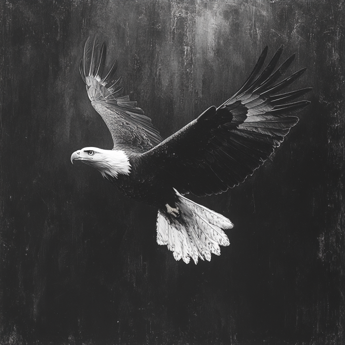an eagle in flight