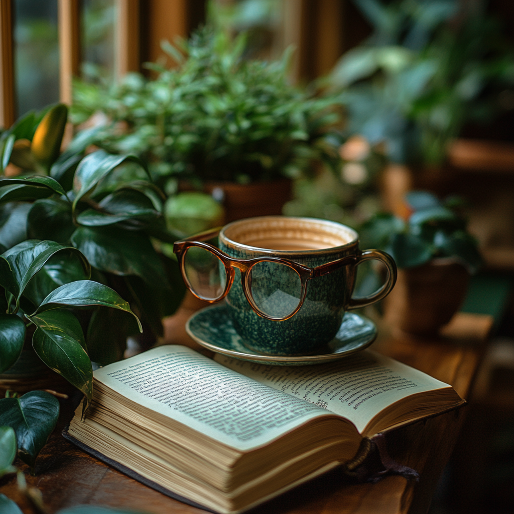 Coffee shop bookstore vibes