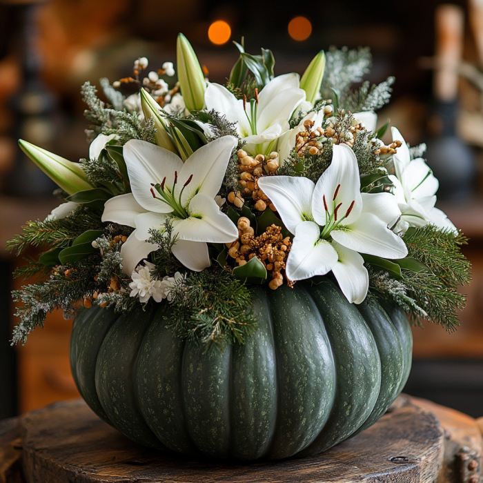 Green and White Christmas Decor Ideas