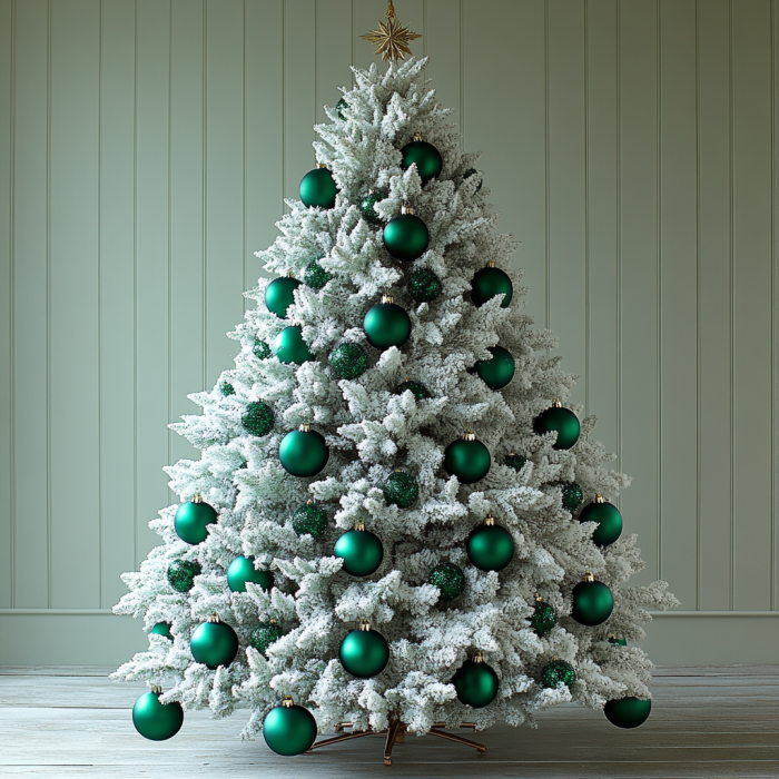 Green and White Christmas Decor Ideas