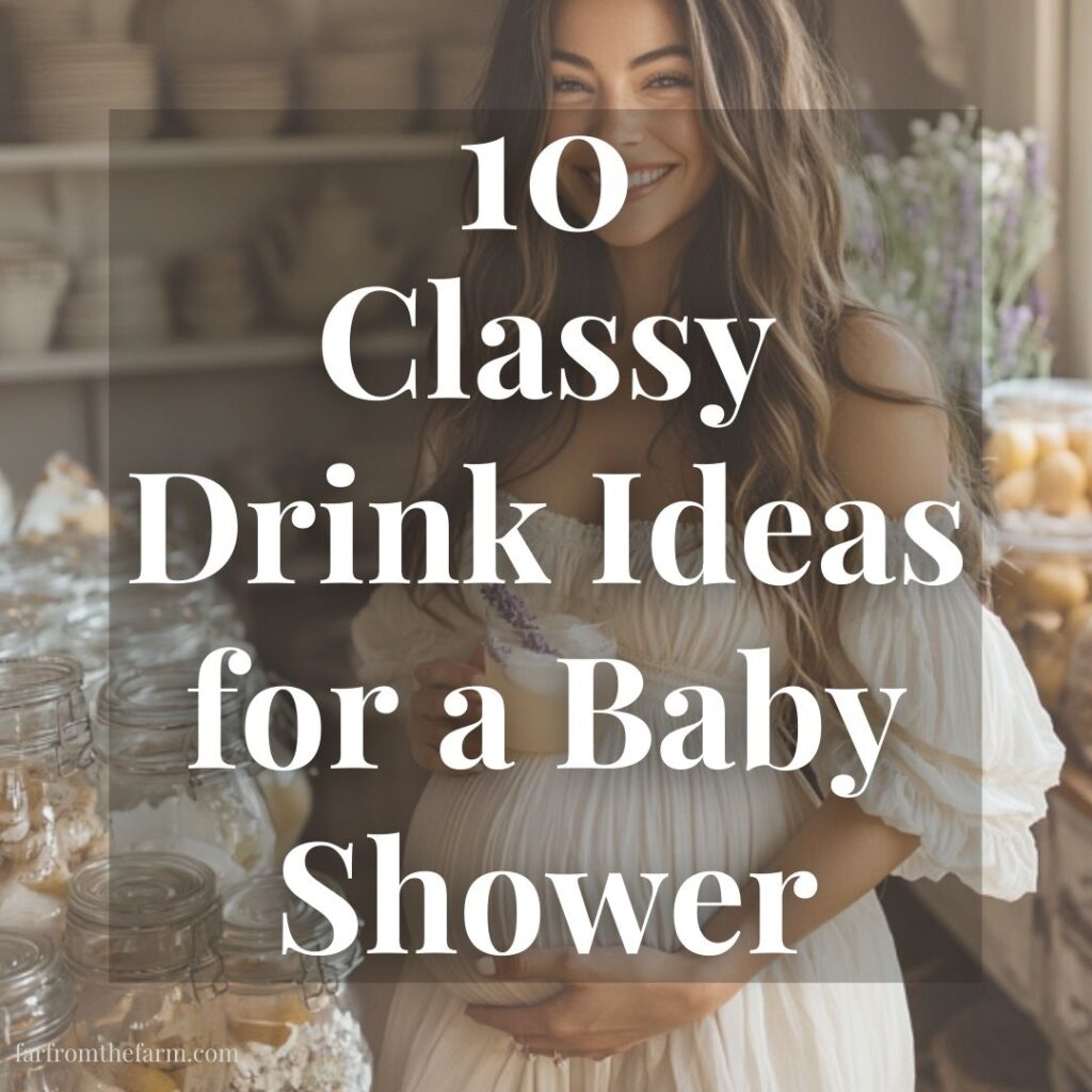 Classy Drink Ideas for a Baby Shower