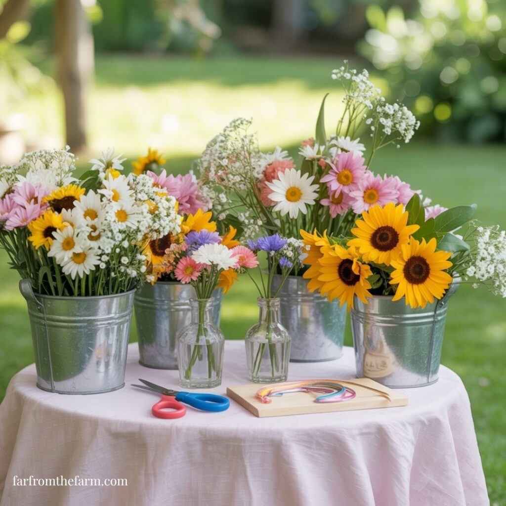 Whimsical Flower Bar Party Ideas for Kids!