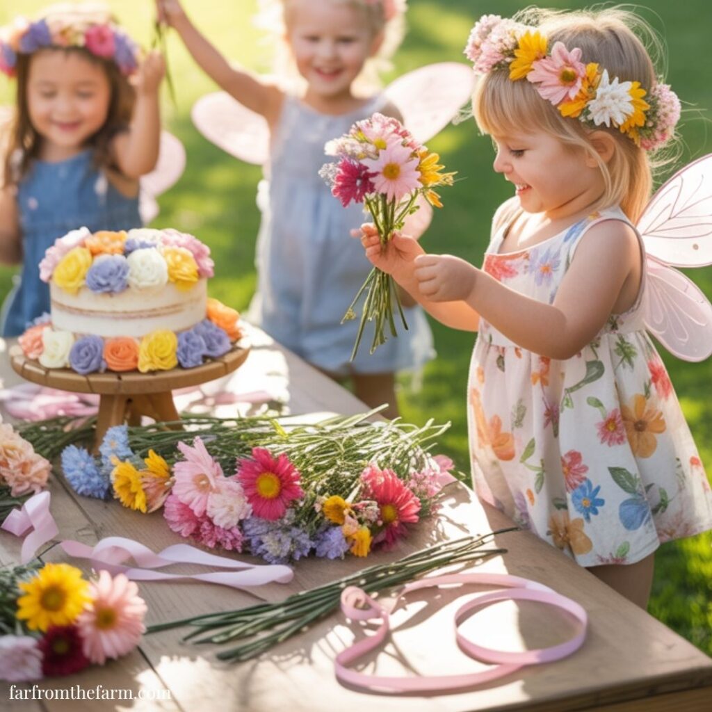 Whimsical Flower Bar Party Ideas for Kids!