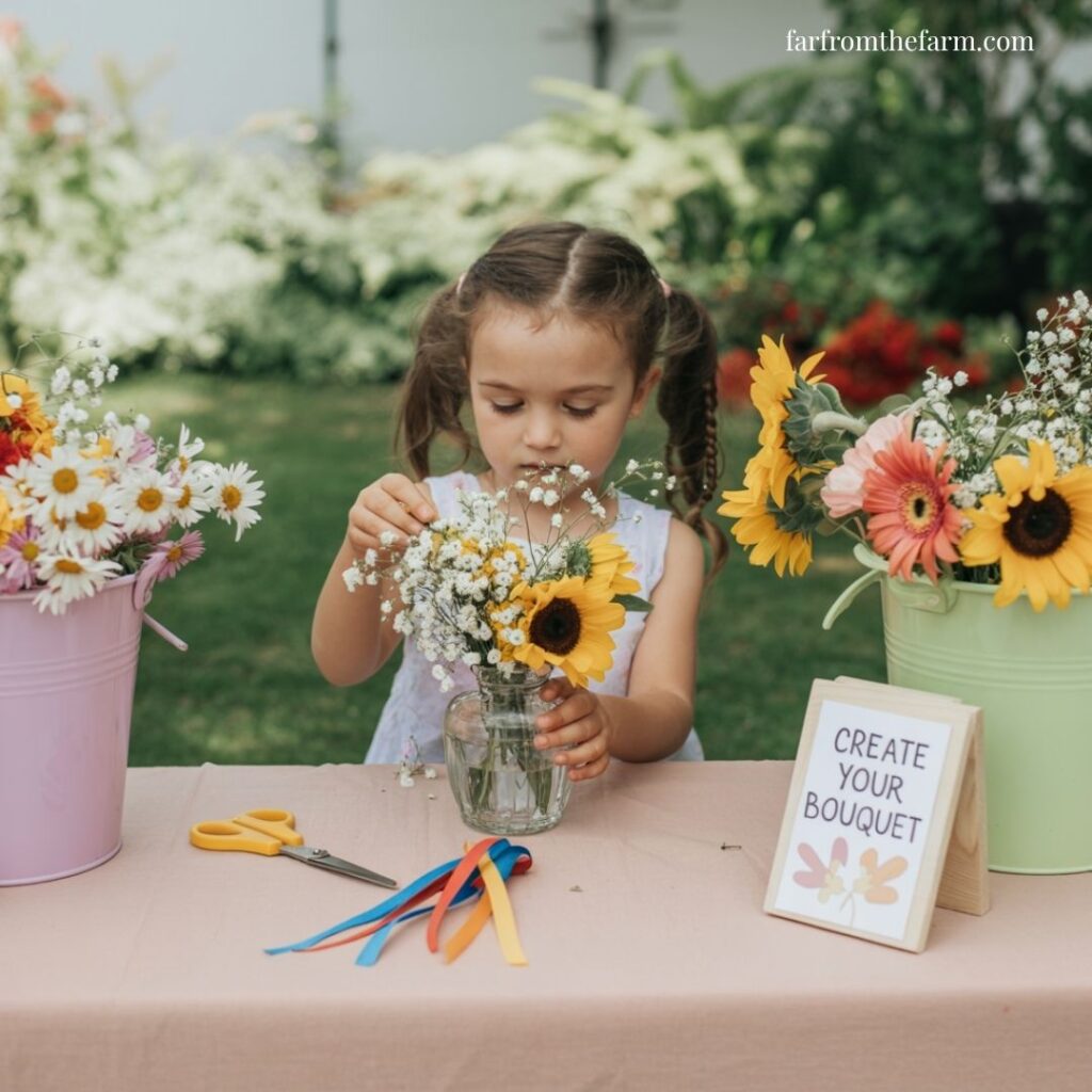 Whimsical Flower Bar Party Ideas for Kids!