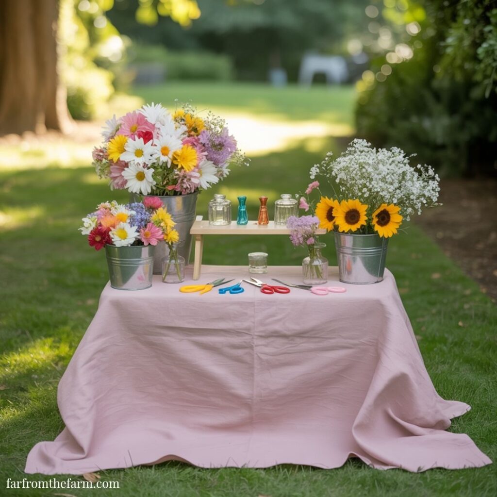 Whimsical Flower Bar Party Ideas for Kids!