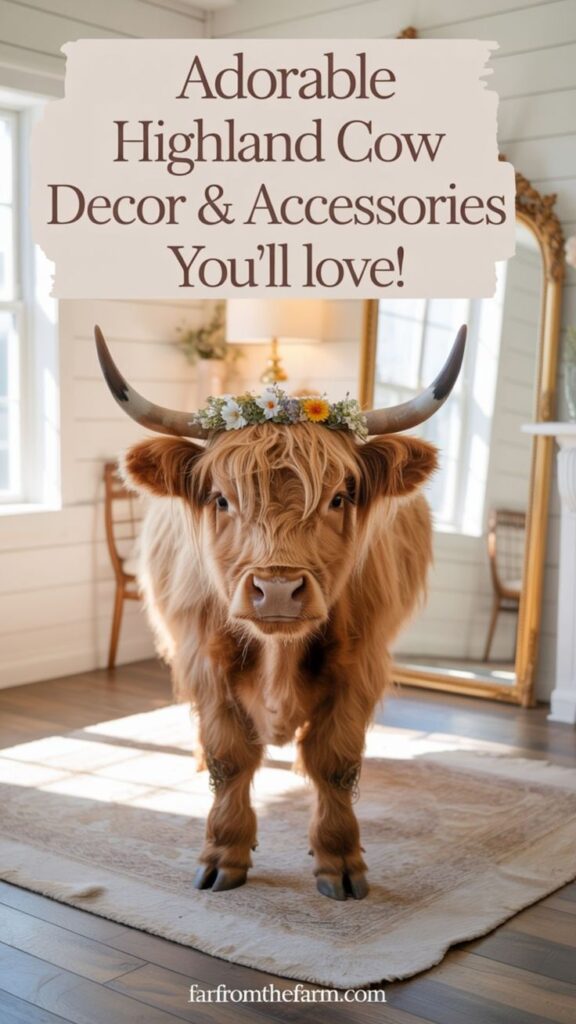 Sweet Highland Cow Decor and Accessories!