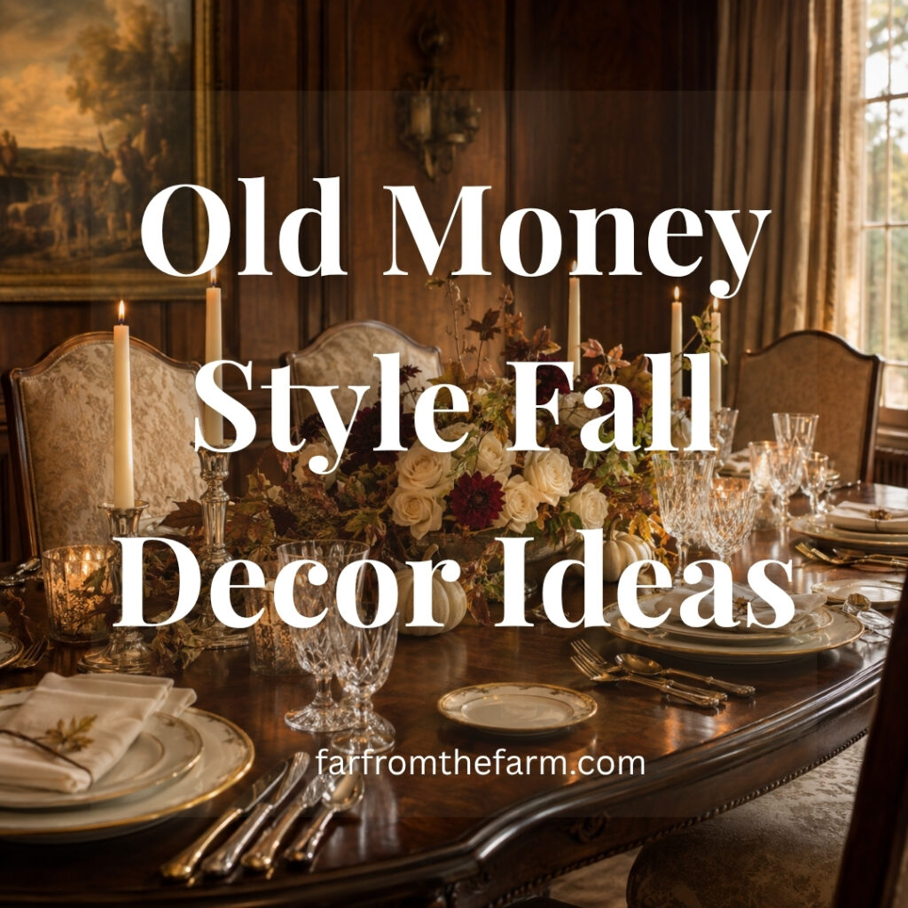 Old Money Style Fall Decor Ideas