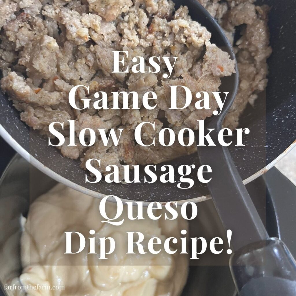 Easy Game Day Slow Cooker Sausage Queso Dip Recipe!
