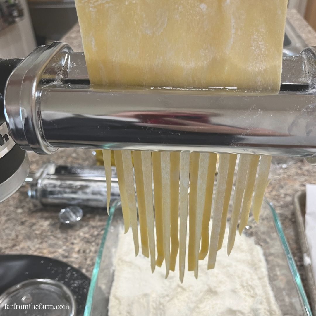 Homemade Pasta Recipe with KitchenAid Attachments! - Far From The Farm