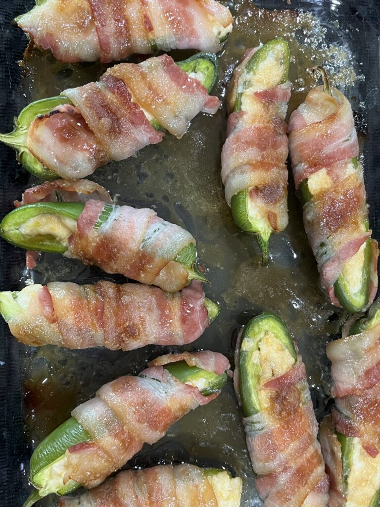 The Best Game Day Hickory Bacon Brown Sugar Jalapeño Poppers!