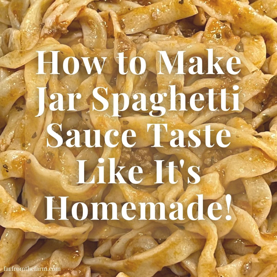 How to Make Jar Spaghetti Sauce Taste Like It's Homemade!