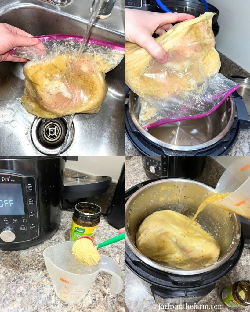 Instant Pot Freezer Meal Creamy Shredded Chicken Pasta Sauce Recipe!