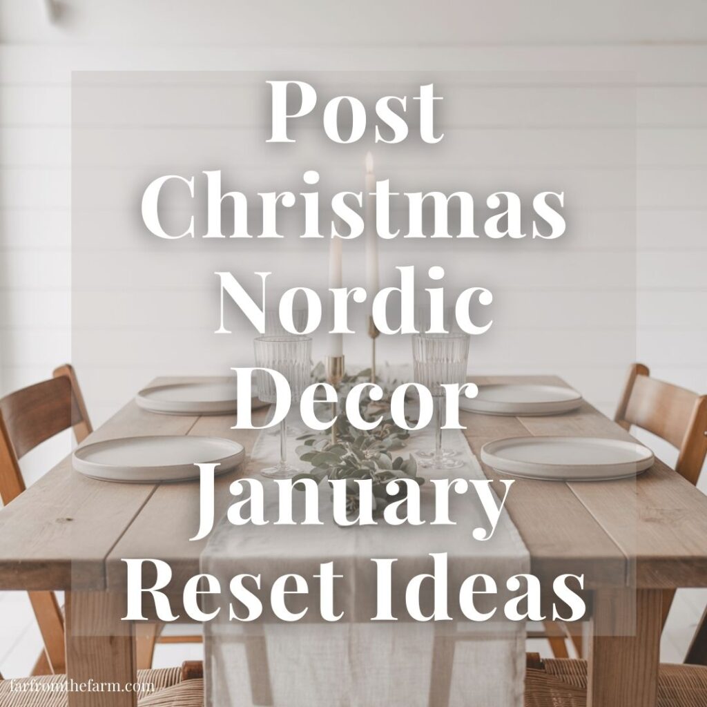 How to Have a Post Christmas Nordic Decor January Reset!