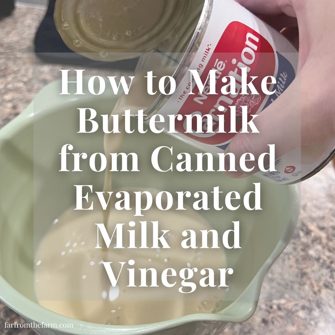How to Make Buttermilk from Canned Evaporated Milk and Vinegar