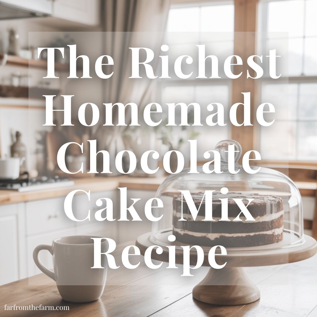 The Richest Homemade Chocolate Cake Mix Recipe For Your Pantry