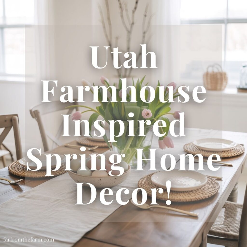 Utah Farmhouse Inspired Spring Home Decor Ideas!