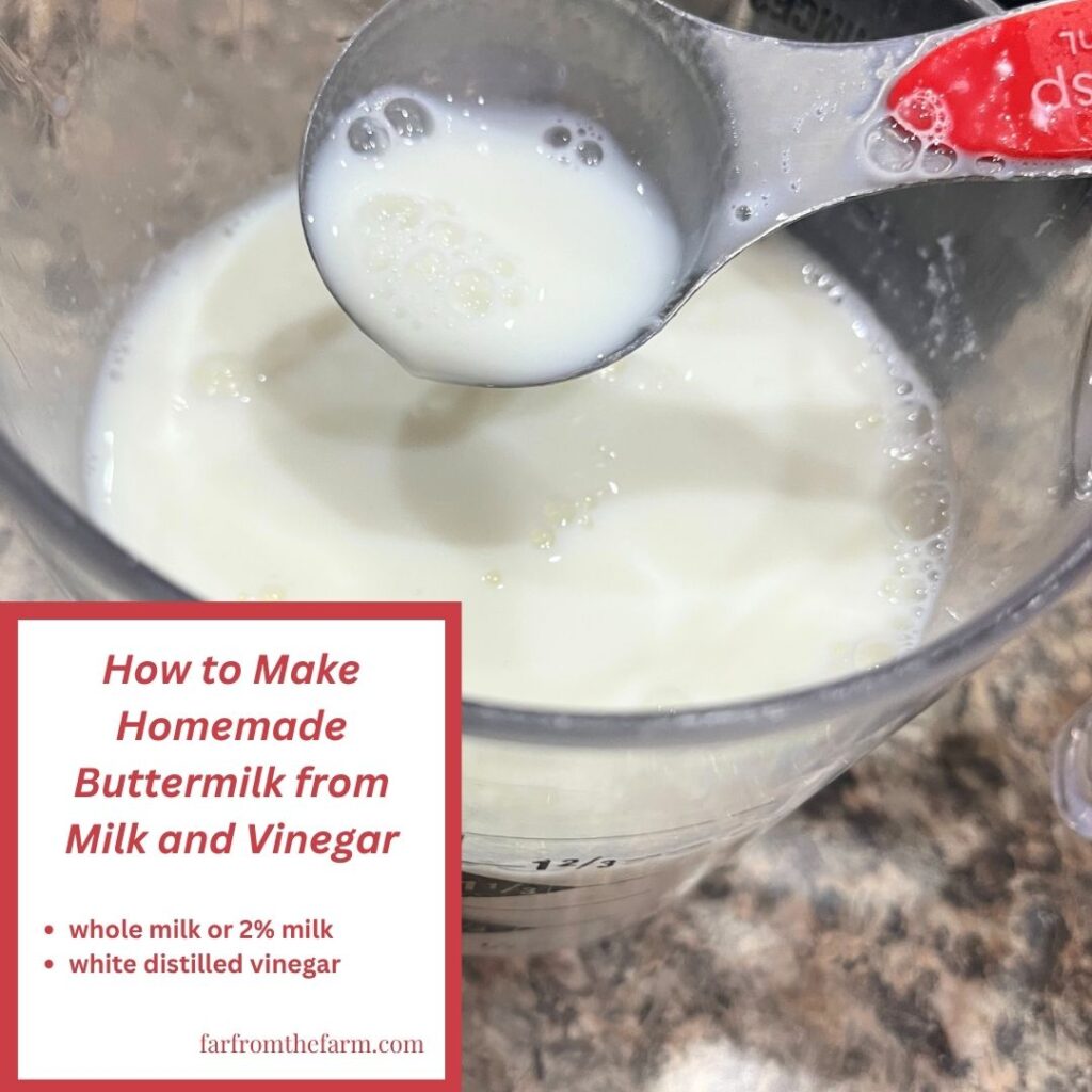 How to Make Homemade Buttermilk from Milk and Vinegar!