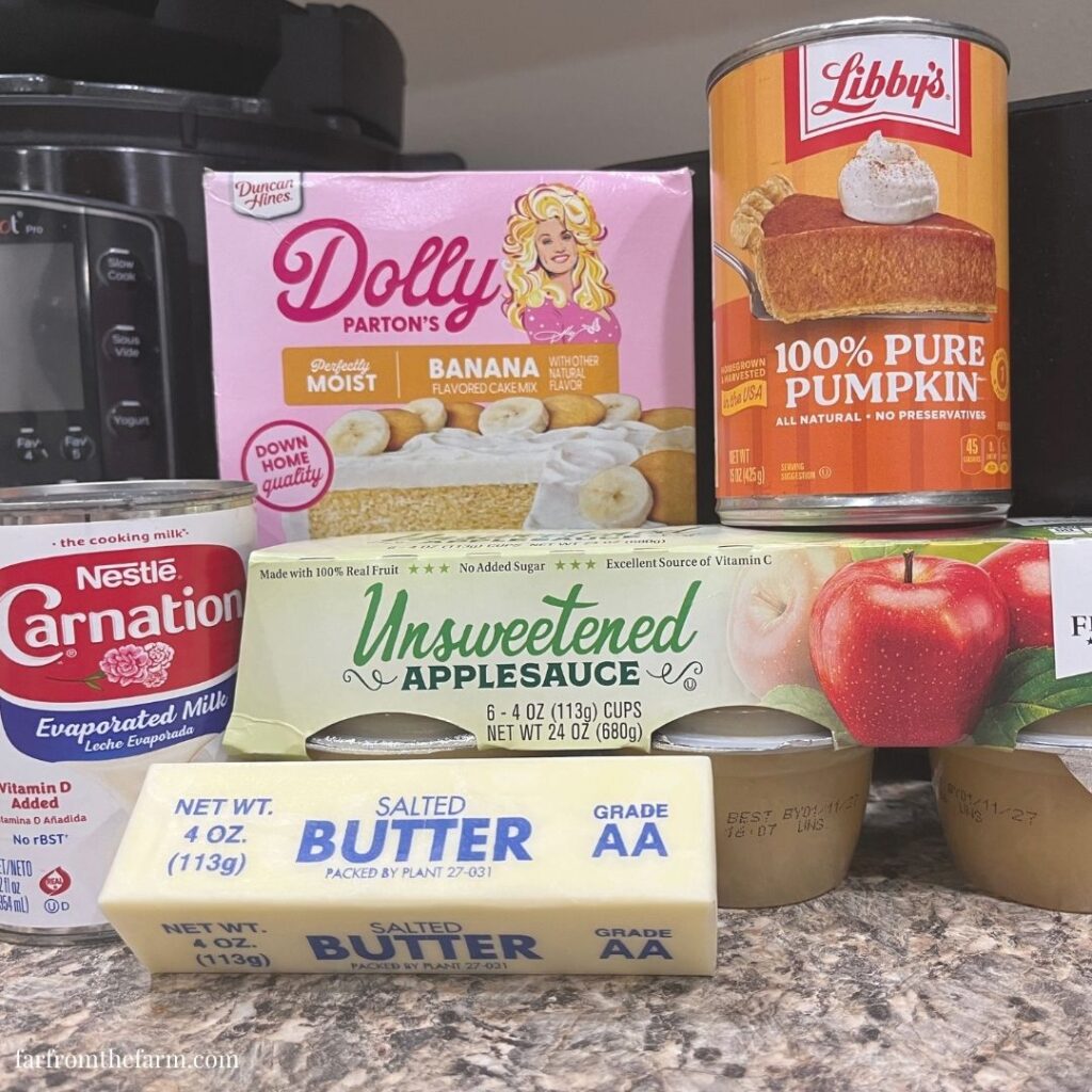 Dolly Parton Quick Banana Pumpkin Dump Box Cake Recipe!