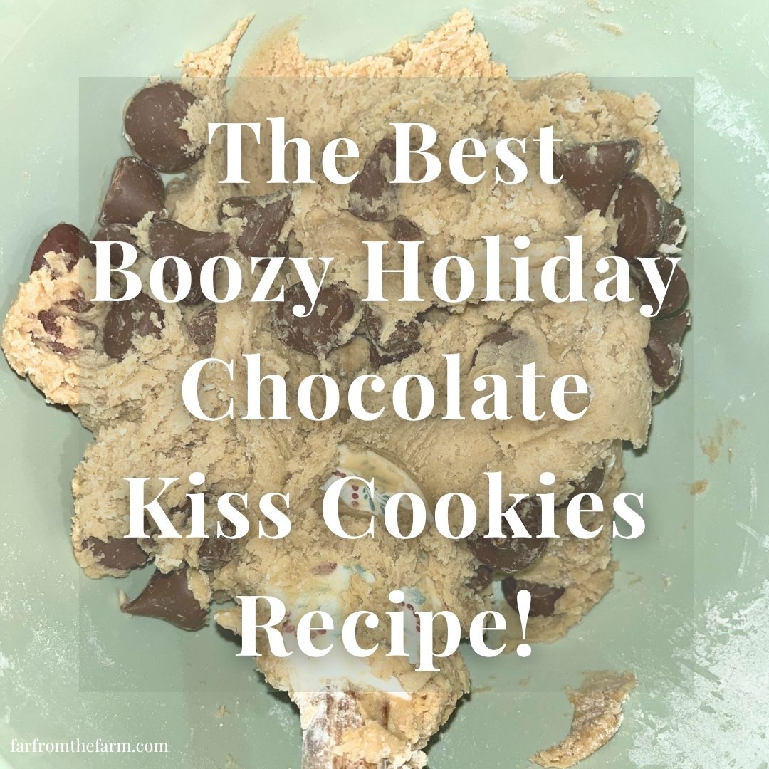 The Best Boozy Holiday Chocolate Kiss Cookies!