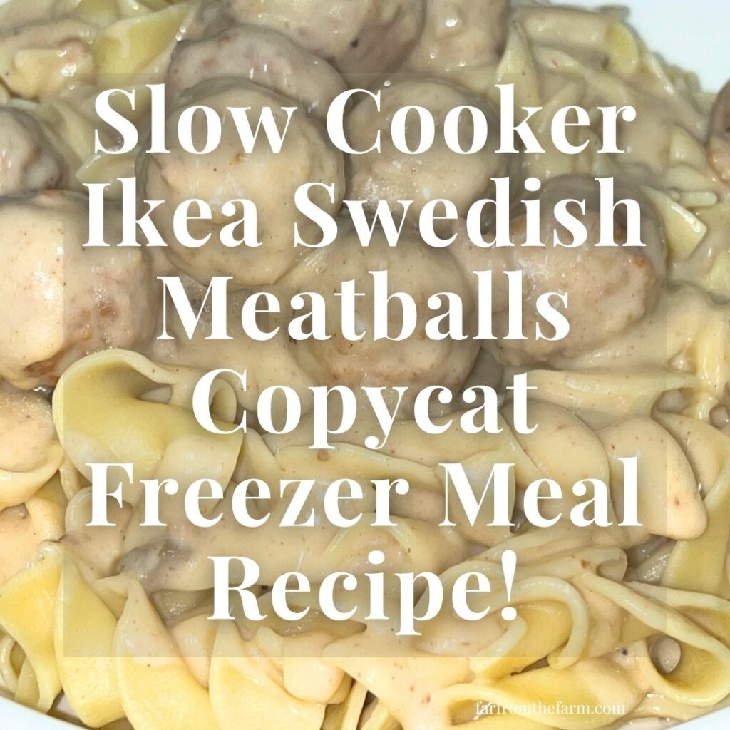 Slow Cooker Ikea Swedish Meatballs Copycat Freezer Meal Recipe!