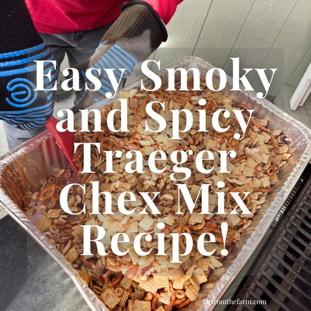 Easy Smoky and Spicy Traeger Chex Mix Recipe!