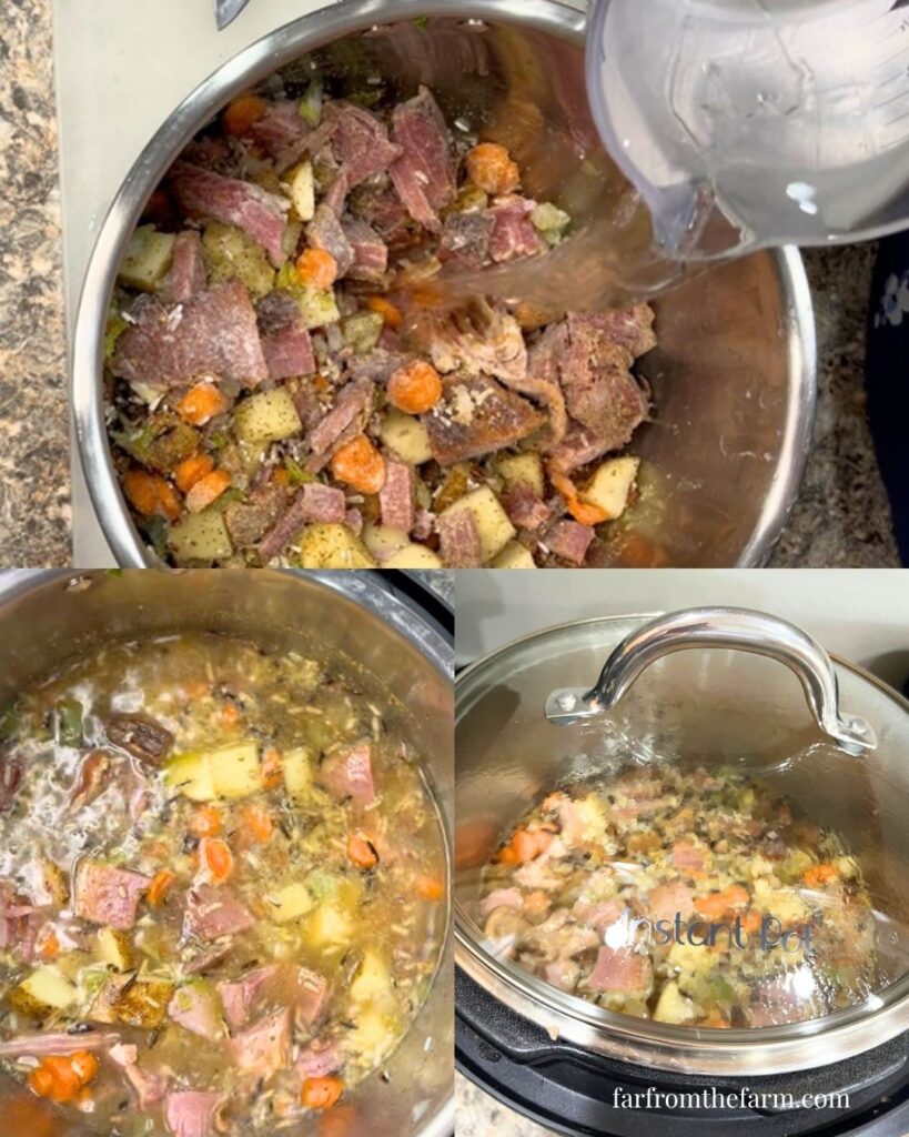 Slow Cooker Leftover Ham and Wild Rice Soup