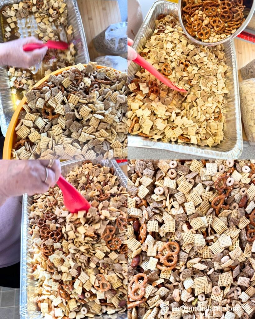 Easy Smoky and Spicy Traeger Chex Mix Recipe!