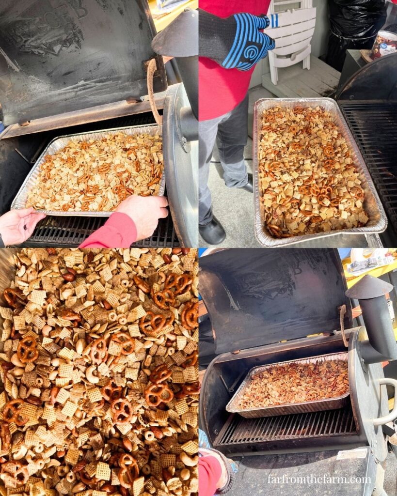 Easy Smoky and Spicy Traeger Chex Mix Recipe!
