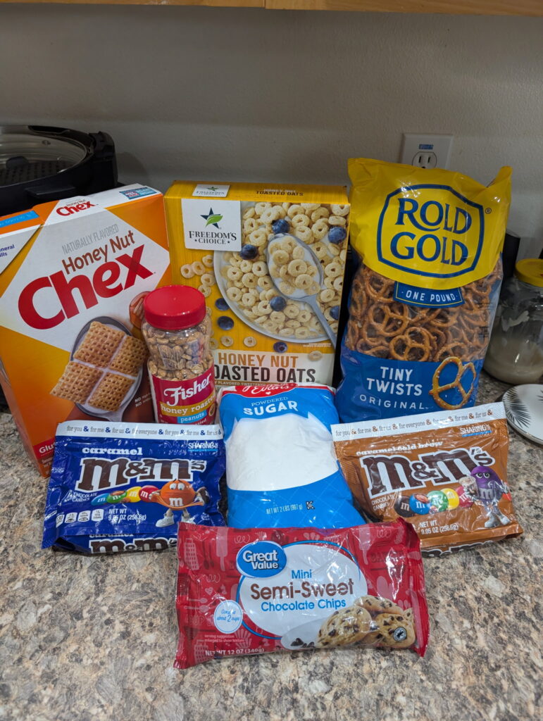 Classic Easy Homemade Chocolate and Peanut Chex Mix Puppy Chow Recipe!