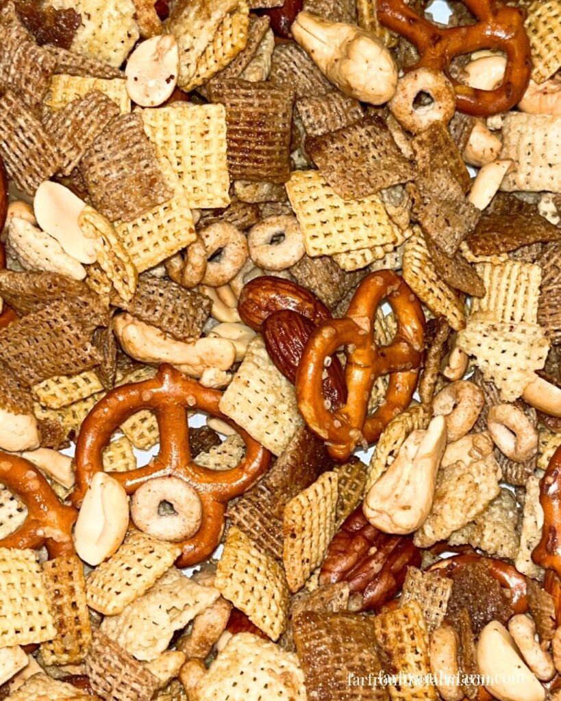 Easy Smoky and Spicy Traeger Chex Mix Recipe!