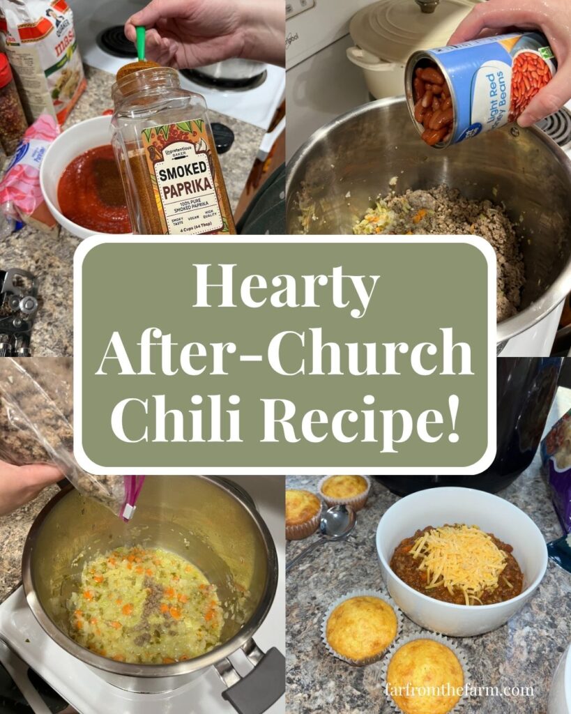 Hearty After Church Chili with Hidden Vegetables for Picky Eaters!