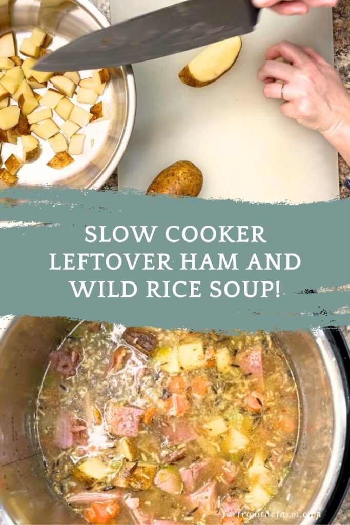Slow Cooker Leftover Ham and Wild Rice Soup Recipe!