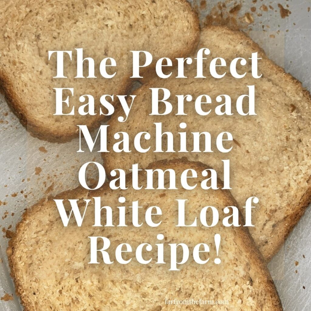 The Perfect Easy Bread Machine Oatmeal White Loaf Recipe!