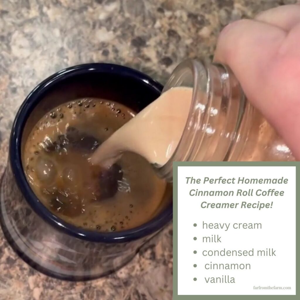 The Perfect Homemade Cinnamon Roll Coffee Creamer Recipe!