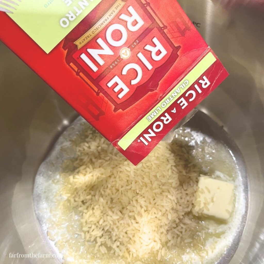 How to Make Cilantro Lime Rice A Roni in an Instant Pot!