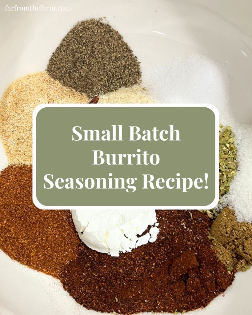 Small Batch Burrito Seasoning Recipe!