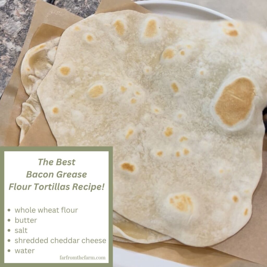The Best Bacon Grease Flour Tortillas Recipe!
