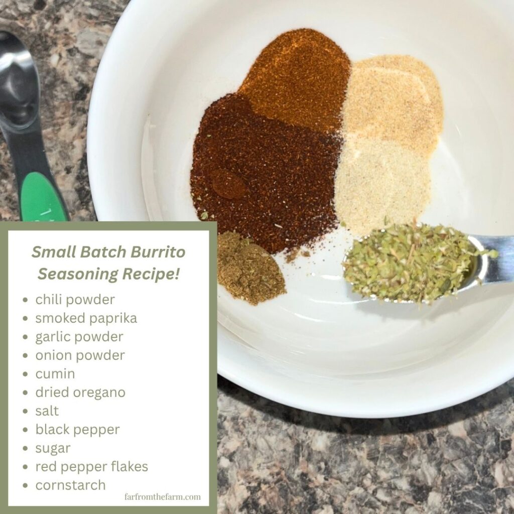 Small Batch Burrito Seasoning Recipe!