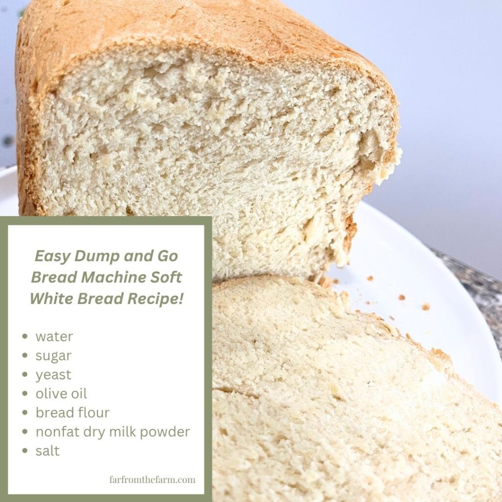 Easy Dump and Go Bread Machine Soft White Bread Recipe!