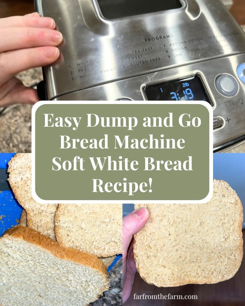 Easy Dump and Go Bread Machine Soft White Bread Recipe!