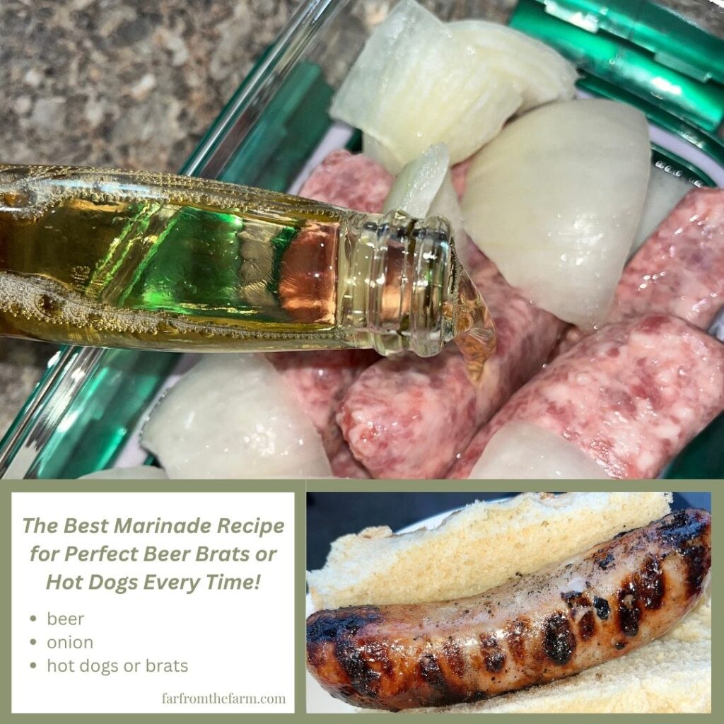 The Best Marinade Recipe for Perfect Beer Brats or Hot Dogs Every Time!
