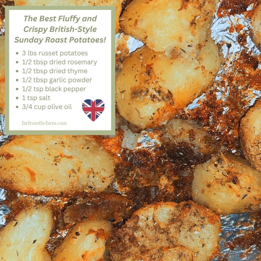 The Best Fluffy and Crispy British-Style Sunday Roast Potatoes Recipe!