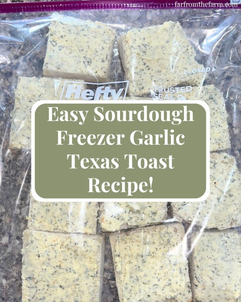 Easy Sourdough Freezer Garlic Texas Toast Recipe!