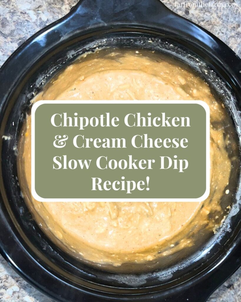 Smoky Chipotle Chicken Cream Cheese Slow Cooker Dip Recipe!