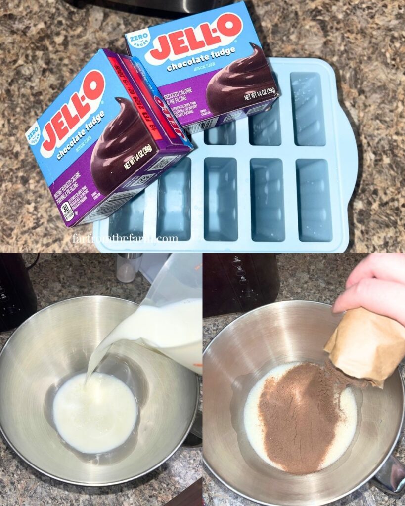 The Best 2-Ingredient Chocolate Fudge Popsicles Recipe!