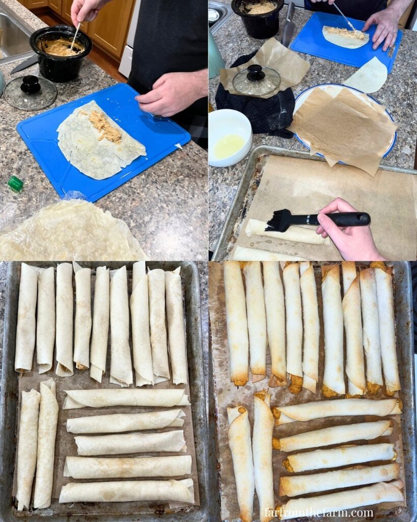 From Scratch Smoky Chicken and Cream Cheese Taquitos Recipe!