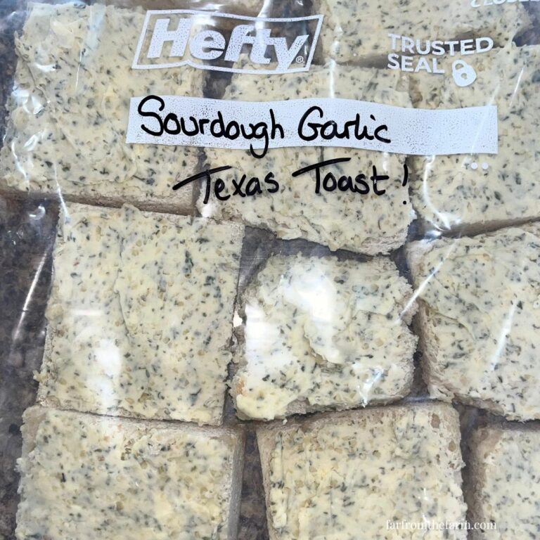 Easy Sourdough Freezer Garlic Texas Toast Recipe!