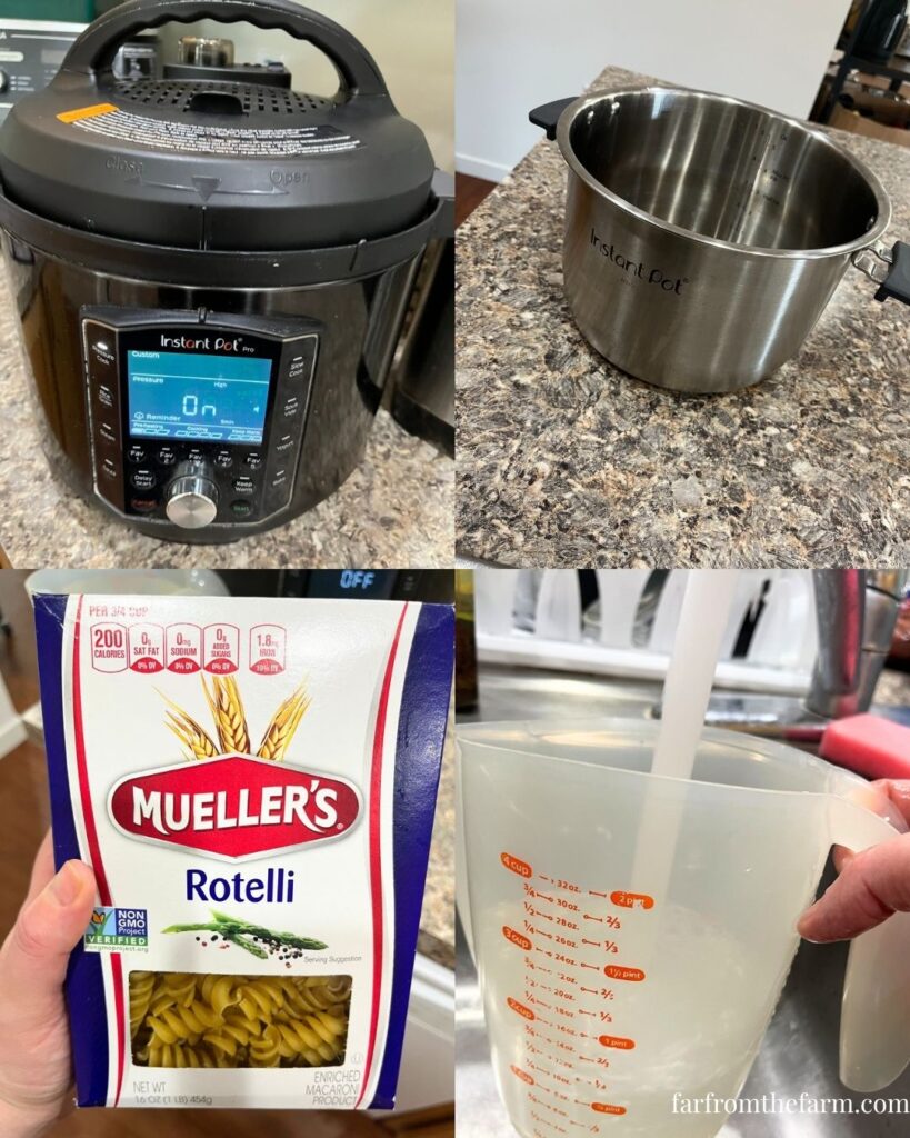 How to Cook One Box of Rotelli Spiral Pasta in Your Instant Pot!